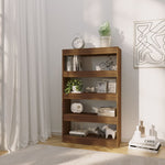 Book Cabinet/Room Divider Brown Oak 80x30x135 cm Engineered Wood 813622