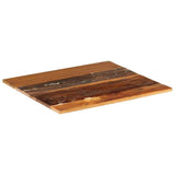 Table Top Various shades of brown Solid reclaimed wood 60x70cm 286042