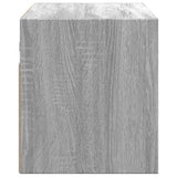 TV Wall Cabinet with LED Lights Grey Sonoma 80x31x35 cm 852262