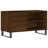 Record Cabinet Brown Oak 85x38x48 cm Engineered Wood 831715