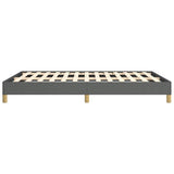 Bed Frame without Mattress Dark Grey 152x203 cm Queen Fabric 346860