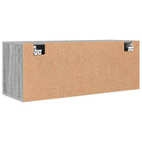 Wall Shoe Cabinet Grey Sonoma 100x35x38 cm Engineered Wood 821026