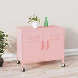 Storage Cabinet Pink 60x35x56 cm Steel 336265