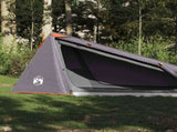 Camping Tent Tunnel 1-Person Grey and Orange Waterproof 94610