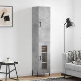 Highboard Concrete Grey 34,5x34x180 cm Engineered Wood 3199053