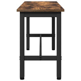 Dining Bench Smoked Oak 100 x 32.5 x 48.5 cm 873754