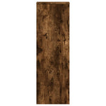 ZNTS Plant Stand Smoked Oak 33x33x100 cm Engineered Wood 852955
