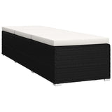 Sun Lounger Black, Cream White 317111