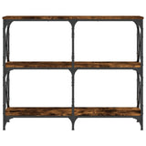 Console Table Smoked Oak 100x28x80.5 cm Engineered Wood 835421