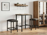 Bar Stool 2 pcs Dark Grey 40 x 32 x 74 cm Engineered Wood 8006172