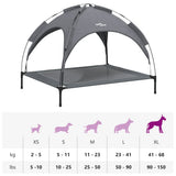 Dog Bed with Canopy Anthracite Oxford Fabric and Steel 172599
