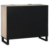 Sideboard White 90 x 33 x 75 cm Solid mango wood 4018000