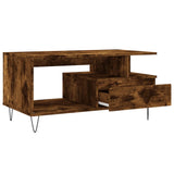 Coffee Table Smoked Oak 90x49x45 cm Engineered Wood 831025