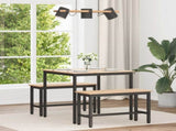 Dining Table Natural 80 x 80 x 75 cm Solid Pine Wood 892783
