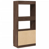 Highboard Brown Oak 63x33x140 cm Engineered Wood 855112