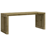 Garden Bench Extendable 212.5x40.5x45 cm Impregnated Wood Pine 832529