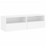 TV Wall Cabinet White 100x30x30 cm Engineered Wood 836882