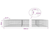 Gabion with 5 mm Wire and 5x5 cm Mesh 1050x50x50 cm 3464247