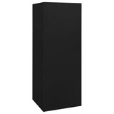 Saddle Cabinet Black Steel Large Height-Adjustable Shelves 339601