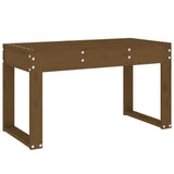 Garden Bench Honey Brown Solid Pine Wood Medium Durable 825089
