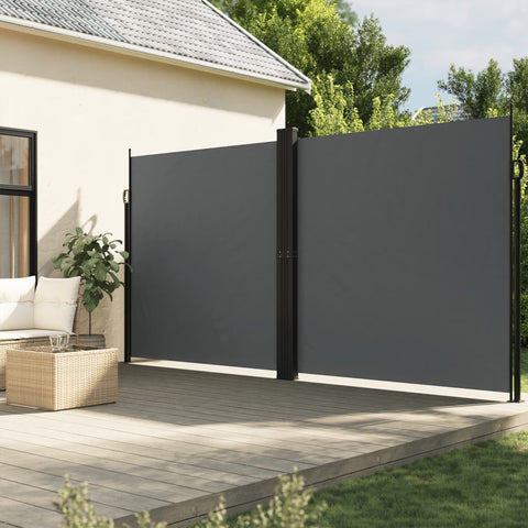 ZNTS Retractable Side Awning Anthracite 200x1200 cm 4004853