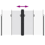 ZNTS Retractable Side Awning White 200x1000 cm 4004766
