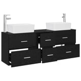 Bathroom Cabinet Set 3 pcs Black 53 x 34.5 x 63 cm 3405860