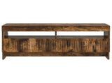 LED TV Cabinet Smoked Oak Engineered Wood 896110