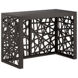 Air Conditioner Cover Black 100 x 50 x 70 cm Steel 8014157