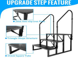 RV Step 3 Step Ladder, RV Step with Handrails, Heavy Duty RV Stairs with Anti-Slip Pedal Hot Tub 91120052