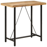 ZNTS Bar Table 110x55x107 cm Solid Wood Mango and Iron 356381