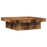 Coffee Table Old Wood 90x90x28 cm Engineered Wood 856554