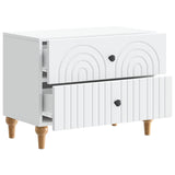 Bedside Cabinet White 62 x 34.5 x 48 cm Engineered Wood 894085