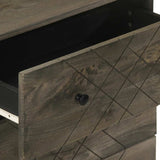 3 Piece Sideboards Black 60x33x75 cm Solid Wood Mango 3309999