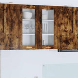 Hanging Cabinet Smoked Oak 80 x 31 x 80 cm Engineered Wood 884326