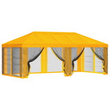 Gazebo Cover with Sidewalls 6 x 3 m Yellow Polyester 190 900417