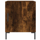 Bedside Cabinets 2 pcs Smoked Oak 40x40x50 cm Engineered Wood 827575