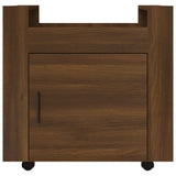 Desk Trolley Brown Oak 60x45x60 cm Engineered Wood 816615