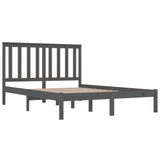 3103865 Bed Frame without Mattress Grey Solid Wood 200x200 cm