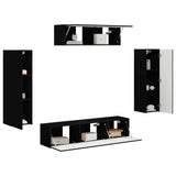 TV Cabinet 5 pcs Black 3409169