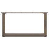 Coffee Table Legs U-Shaped 2 pcs Natural Steel 70x cm Steel 4013147