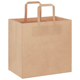 Paper Bags 250 pcs with Handles Brown 26x17x25 cm 4101815
