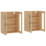 Wall Mounted Cabinets 2 pcs Sonoma Oak Engineered Wood 3197916