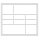 Wall Shelf White Engineered Wood Medium Wall Shelf Rectangular 802939