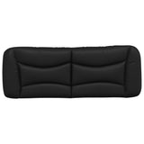 Headboard Cushion Black 135 cm Faux Leather 374641