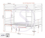 ZNTS Panama 3' Bunk Bed 200-205-018