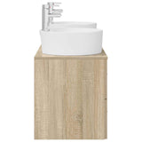 Bathroom Cabinet Set 3 pcs Sonoma Oak 49.5 x 44.5 x 65 cm 3405877