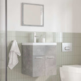 3 Piece Bathroom Furniture Set Concrete Grey Engineered Wood 3324892