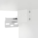 ZNTS Wall-mounted Bedside Cabinet with LED Lights White 836812
