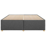 ZNTS Bed Frame without Mattress Dark Grey Super King Fabric 3284768